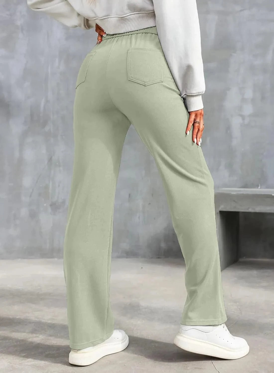 Magas derekú elasztikus szabadidőnadrág