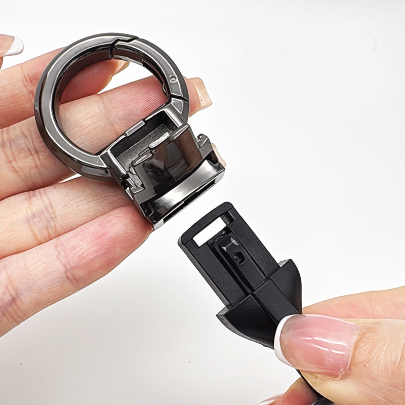 SnapLock™ Taktikai Gyorskioldós Kulcstartó — Csavarmentes Fém Kulcstartó Autóba Strapabíró TPU Szíjjal