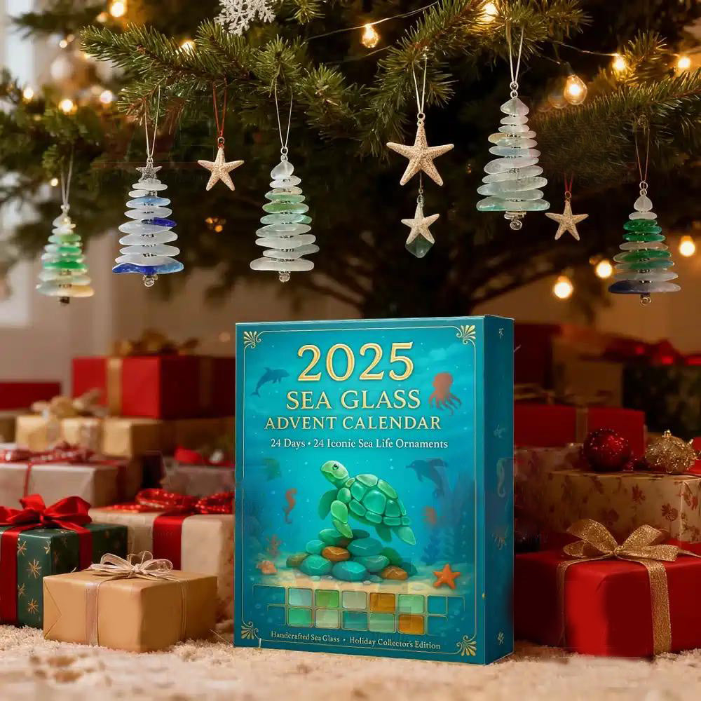 🎁🐟Tengeri üvegből készült adventi naptár tengeri élővilág témával 2025-re🎁
