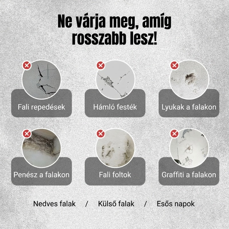 🛡Vízálló és penészálló faljavító paszta🌿