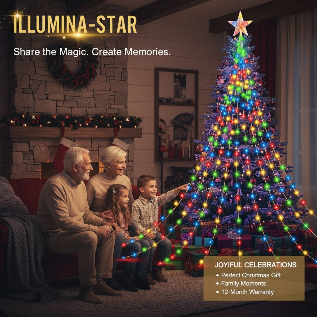 🎁Korai ünnepi akció 50% kedvezménnyel🎄Starlight Cascade karácsonyi fények