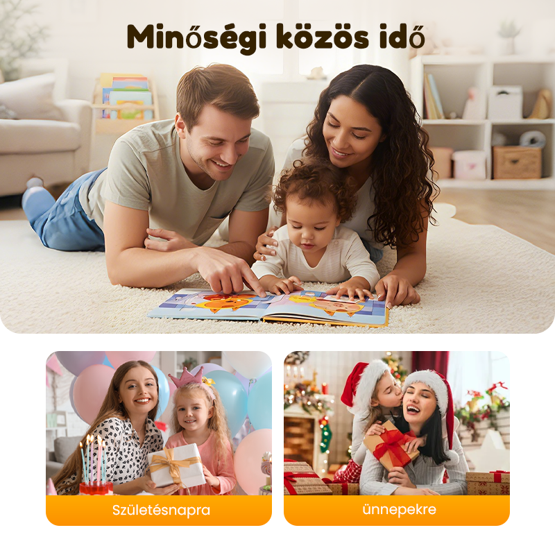 📚🧠 10 db-os interaktív kisgyermekeknek szóló tanulási könyvkészlet 👶💕
