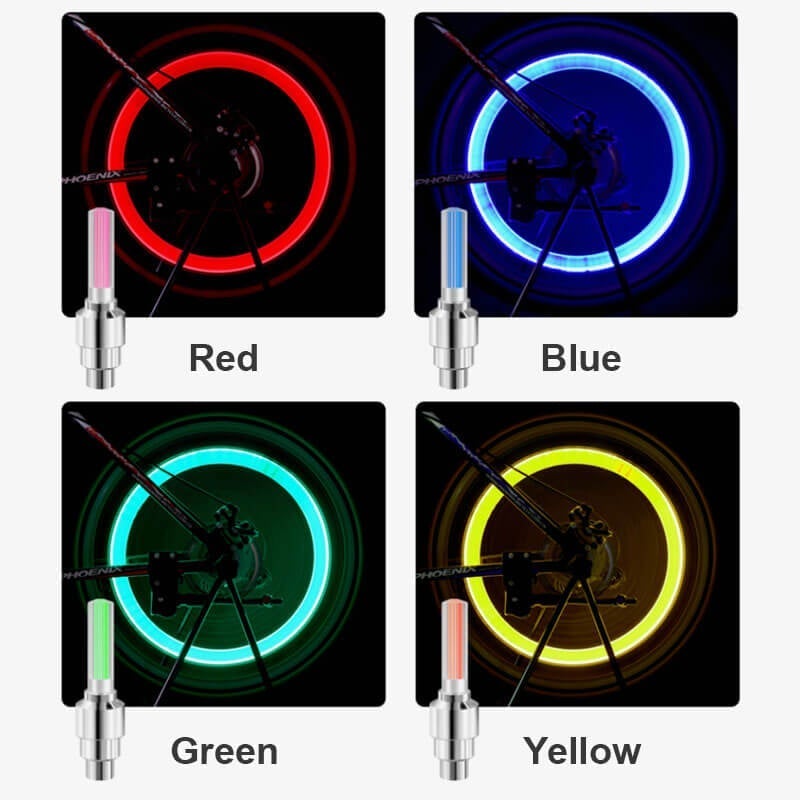 🌈 💡 Vízálló LED kerékfények 【✨ 1+3 ingyen】