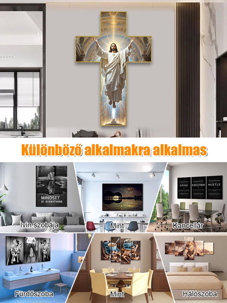 "Evangelium jön" akril fali dekoráció