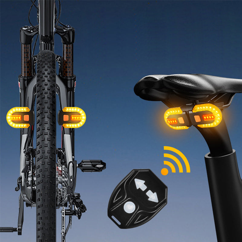🔥 Kerékpár vezeték nélküli távirányítóval ellátott hátsó lámpa 🚴💡