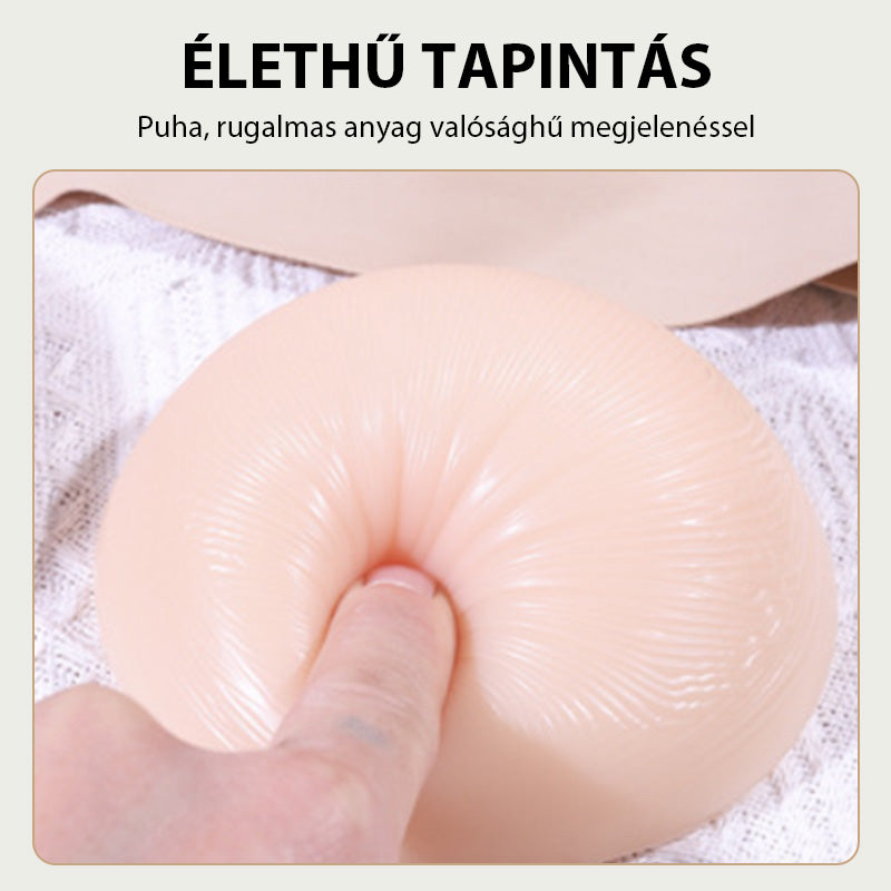 2 az 1-ben szilikon mellprotézis zsebű melltartó