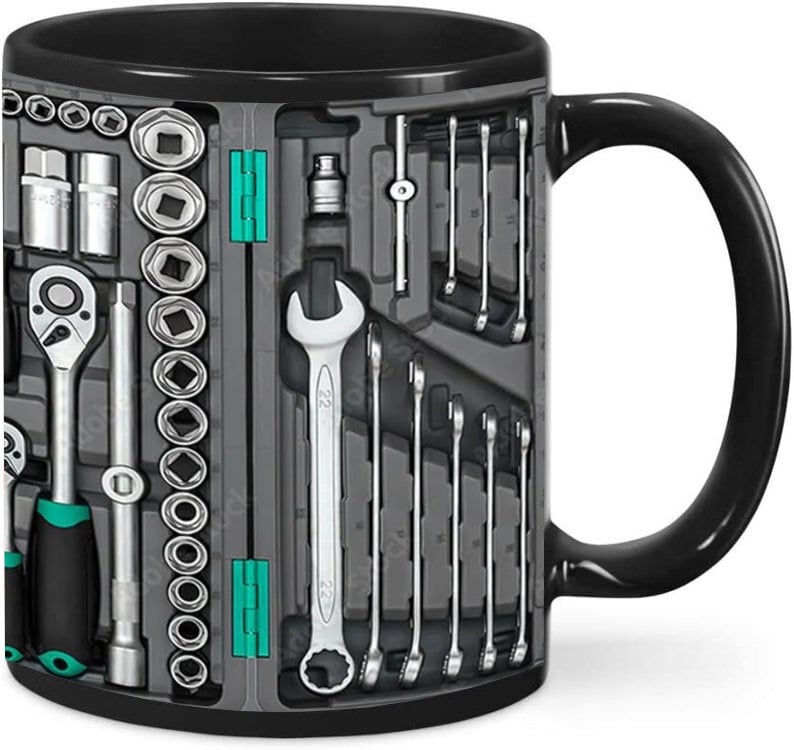 ⚡CYBER HÉTFŐI AKCIÓ🔧⚡Mechanikus Szerszámosláda Bögre🍵