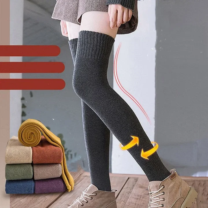 ❄️🧦 Csúszásmentes szilikon térdig érő pamut harisnya 🎁