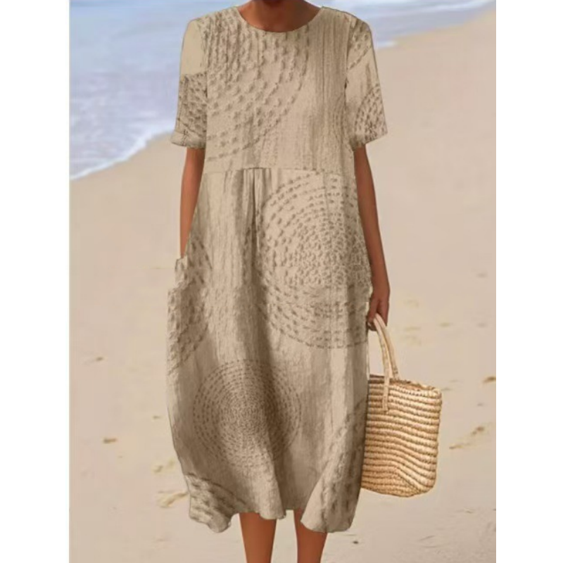 Női lezser, bő midi ruha