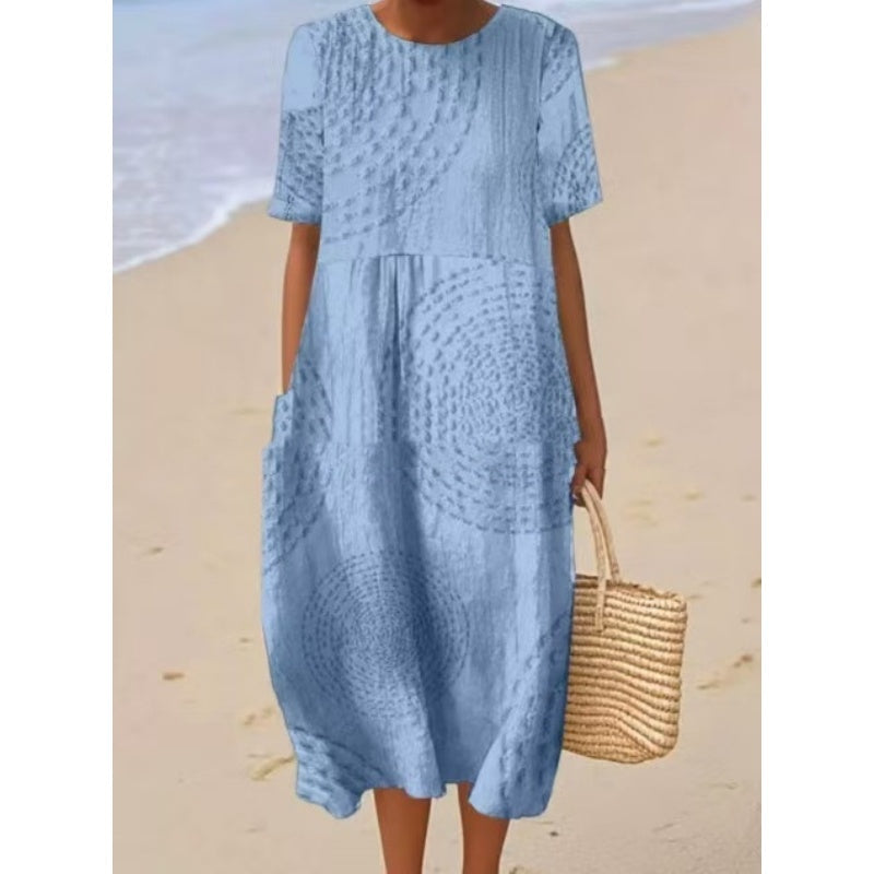 Női lezser, bő midi ruha