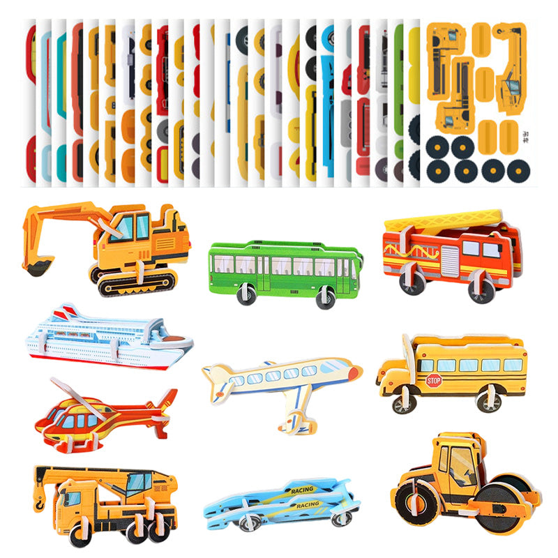 🎨3D oktató rejtvények gyerekeknek