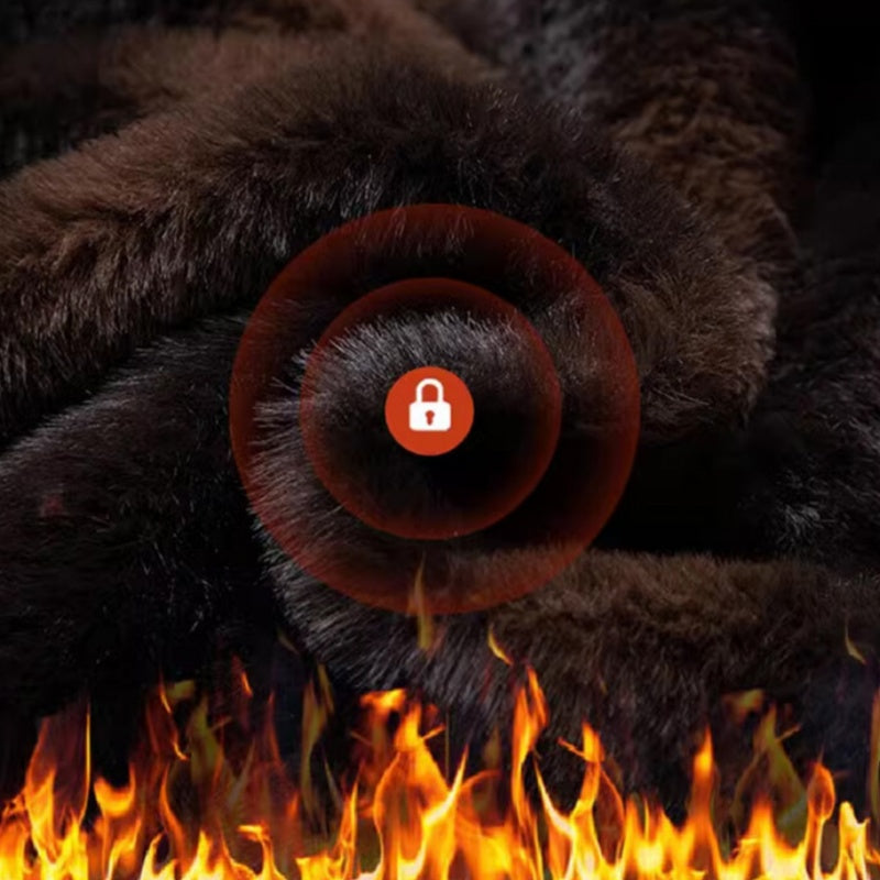 Férfi téli meleg kabát kapucnival